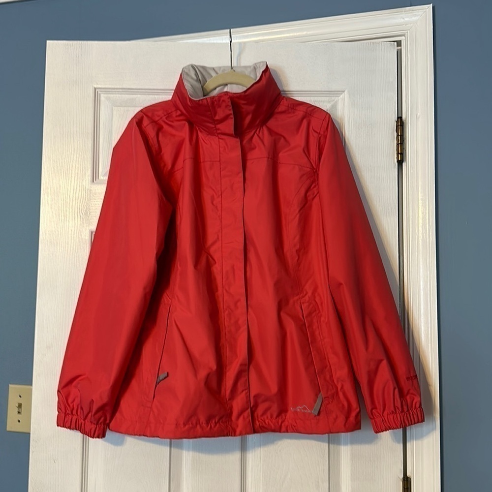 EDDIE Bauer womens waterproof coat; size large